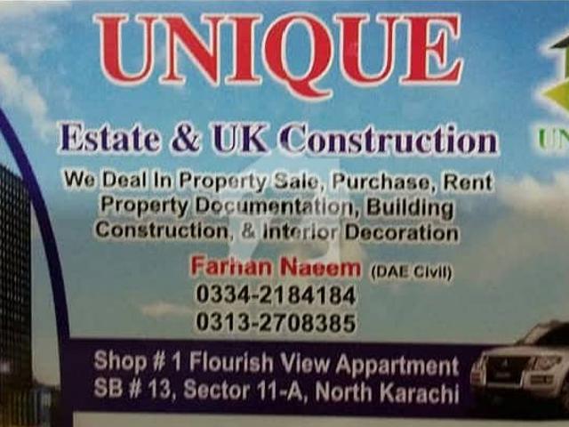 4 room bank loan applicable flat for sale in north karachi demand 70/lac contact unique estate farhan naeem 03342184184/031327 85