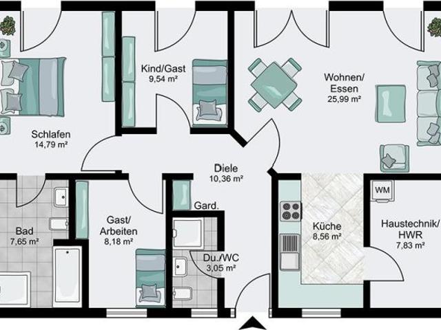 4 Schlafzimmer, Leopoldshöhe 33818 78103847
