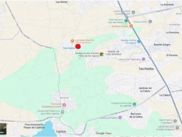 4 terrenos continuos sup. total 1,684 m2, Los Tres Gallos, a 15 min Cajititlán