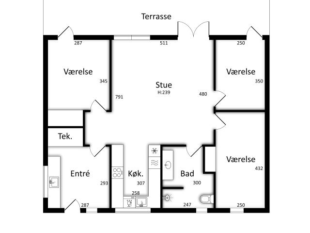 4 værelses hus i Hjørring