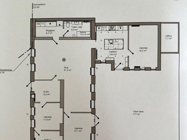 4 værelses hus på 187 m²