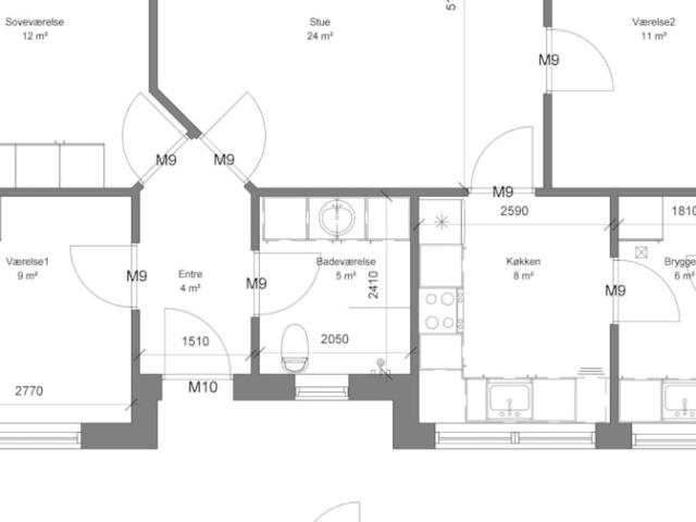 4 værelses rækkehus Mellergårdsvej, 9370 Hals
