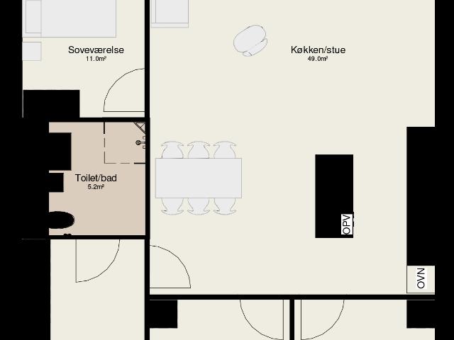 4 værelses rækkehus på 113 m²