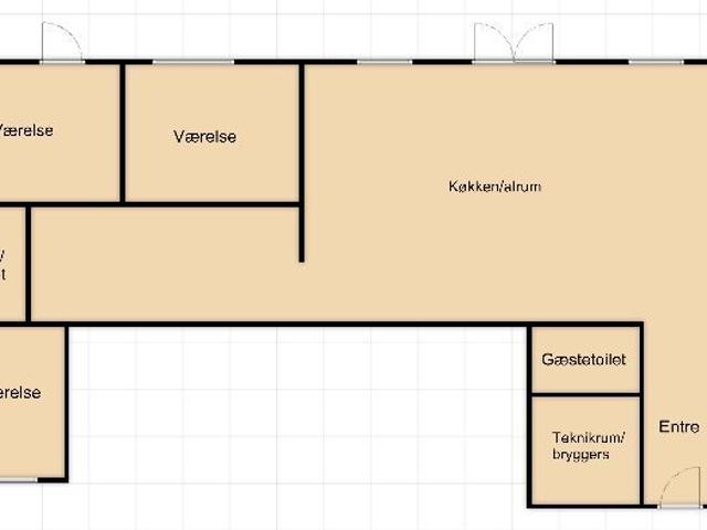 4 værelses rækkehus på 120 m²