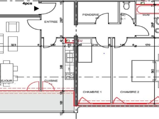 4 Zimmer, 78 m², 5. Stock