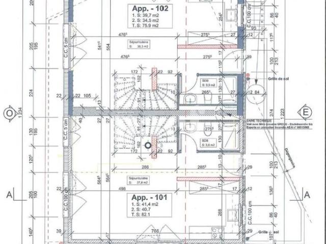 4 Zimmer, 122 m², 2. Stock