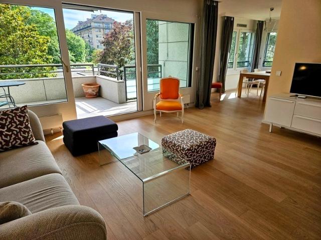 4 ZIMMER WOHNUNG IN GENF EAUX VIVES, MÖBLIERT