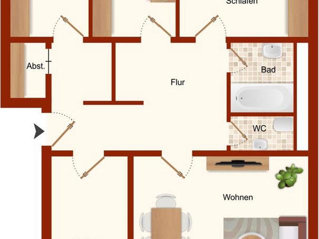 4 Zimmer Wohnung
