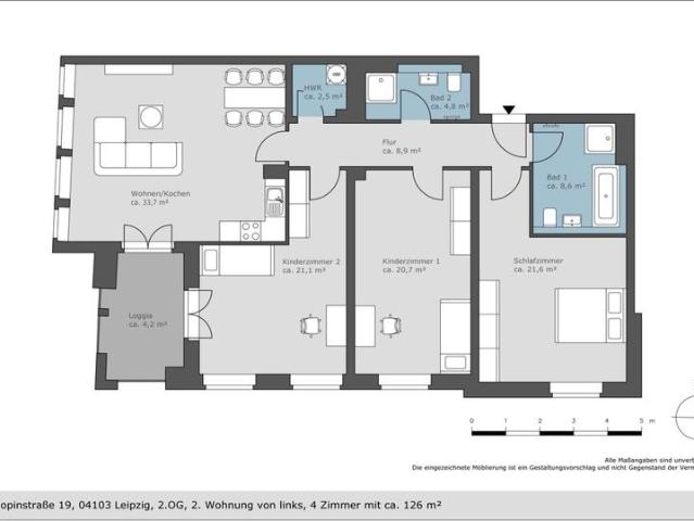 4 zimmer etagenwohnung zur miete in leipzig zentrum ost