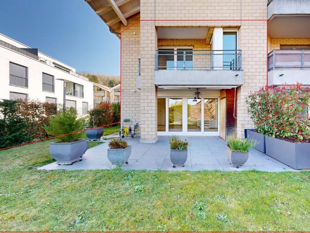 4 Zimmer Maisonettwohnung mit Garten und Einstellplatz im Baurecht