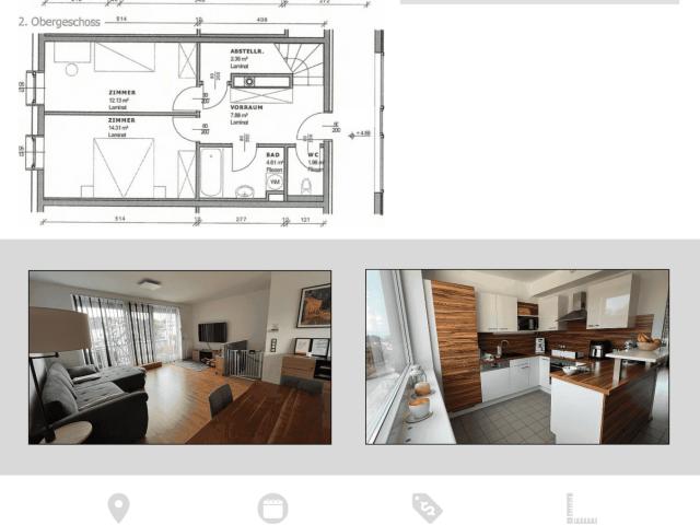 4 Zimmer Maisonette mit Terrasse und Tiefgarage / Nachmieter gesucht