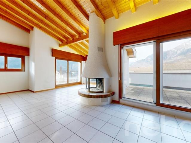 4 Zimmer Penthouse im Herzen von Conthey – großzügige Terrassen