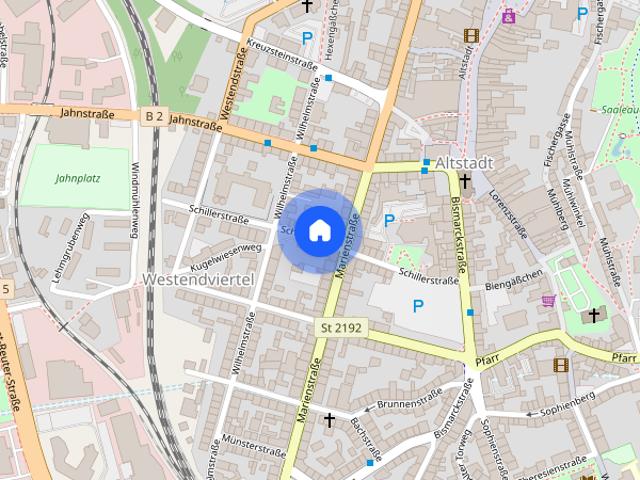 4 Zimmerwohnung Zentrum Hof mit EBK