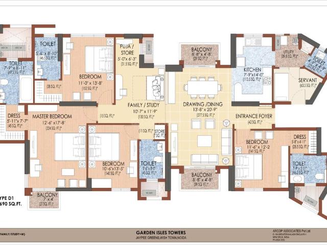 4.5 BHK Apartment in Sector 133 for resale Noida. The reference number is 17202733