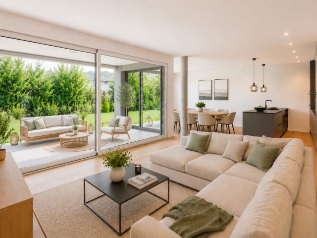4.5 Gartenwohnung mit Blick auf die Aare