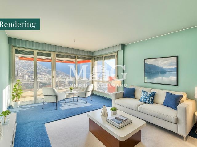 4.5 Zimmer Penthouse mit Panoramaterrasse und Seeblick in Lugano