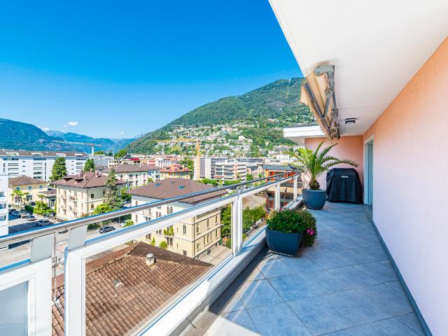 4,5 Zimmer Penthouse in der Nähe des Zentrums von Locarno