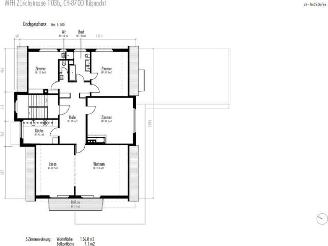 4.5 Zimmer, 157 m², 3. Stock