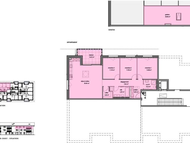 4.5 Zimmer, 107 m², 2. Stock