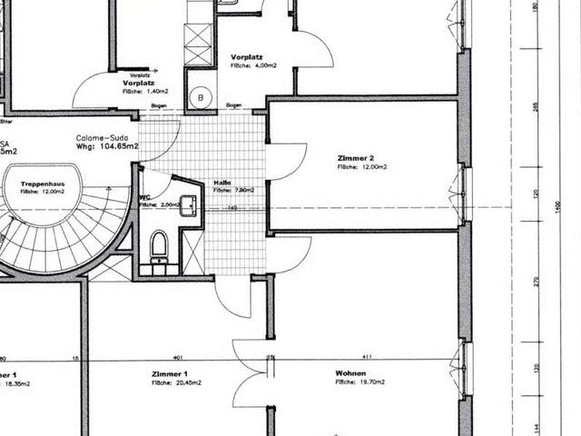 4.5 Zimmer, 105 m², 2. Stock