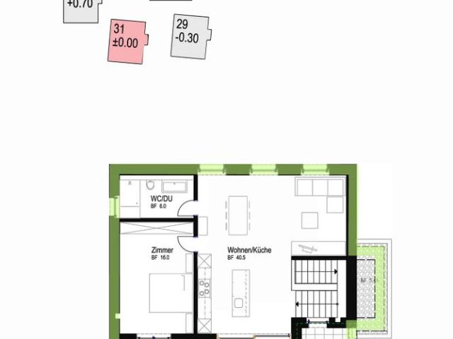 4.5 Zimmer, 112 m², 2. Stock