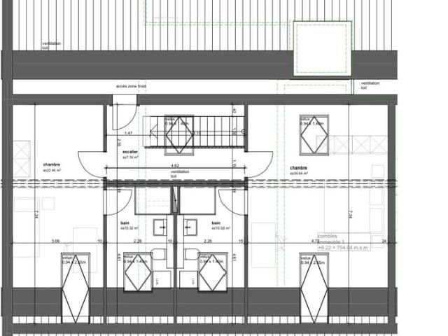 4.5 Zimmer, 120 m², 2. Stock