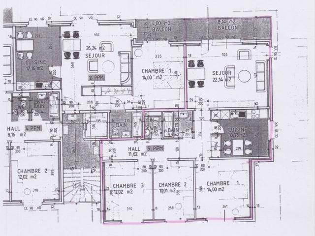 4.5 Zimmer, 86 m², 3. Stock