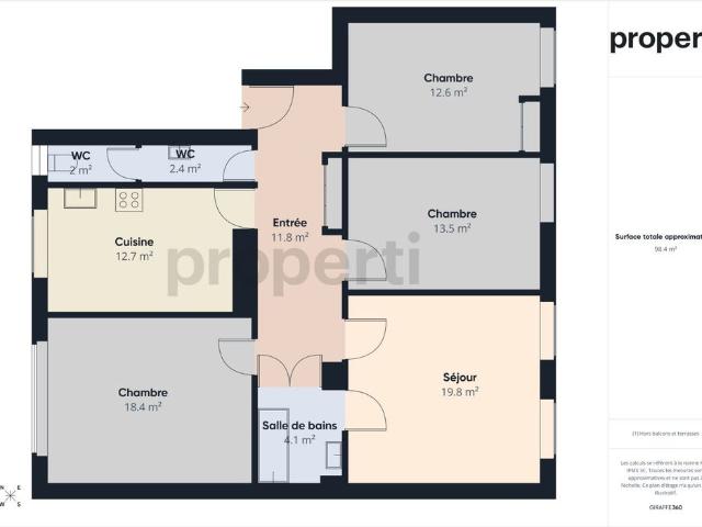4.5 Zimmer, 99 m², EG
