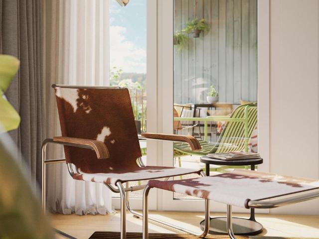 4.5 Zimmer, 90 m², 2. Stock