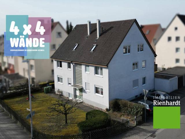 4x4 Wände! Vierfamilienhaus in Ludwigsburg Ossweil