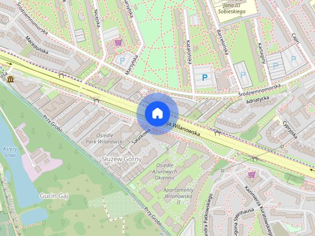 53m2 przy Metro Wilanowska w nowym apartamentowcu