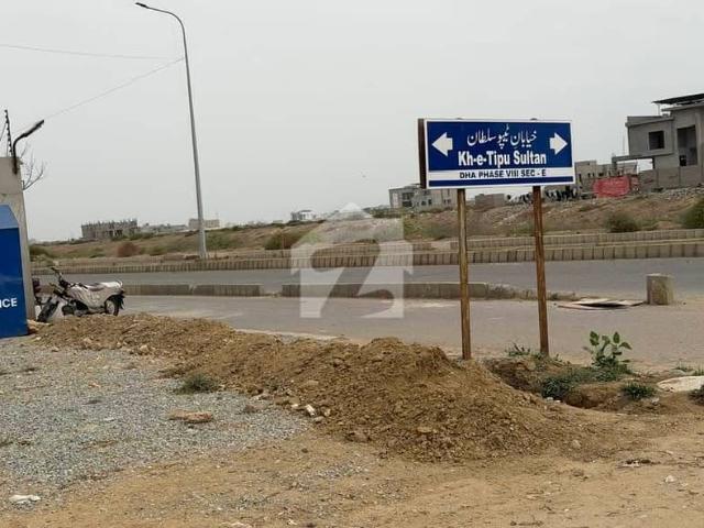 500 Sq. Yd. East Open Plot For Sale On Main Khayaban E Tipu, DHA Phase 8