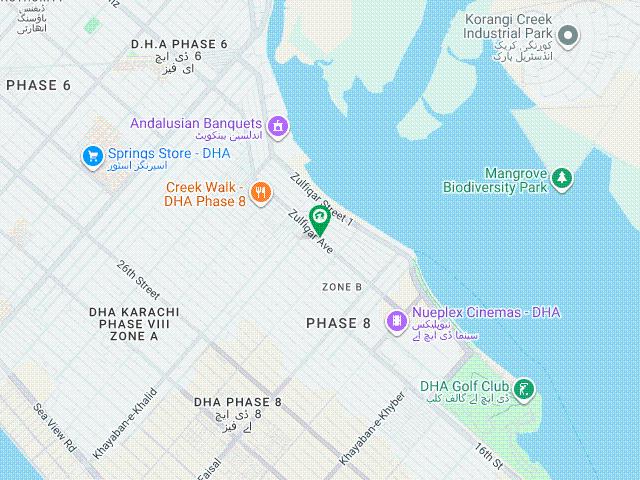 500 Yards Residential Plot For Sale DHA Phase 8 Zone B, Street 21, Karachi