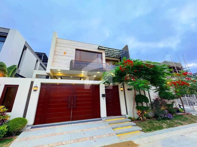 500 YArds Top Quality Bungalow With Pool Basement Semi Furnished Available For Sale