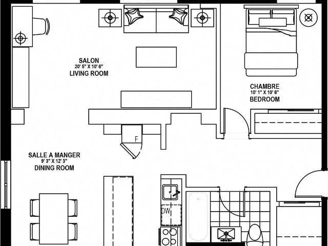 5051 Clanranald 1 Bedroom Apartment for Rent at 5051 Av Clanranald, Montréal, QC H3X 2S3 Snowdon