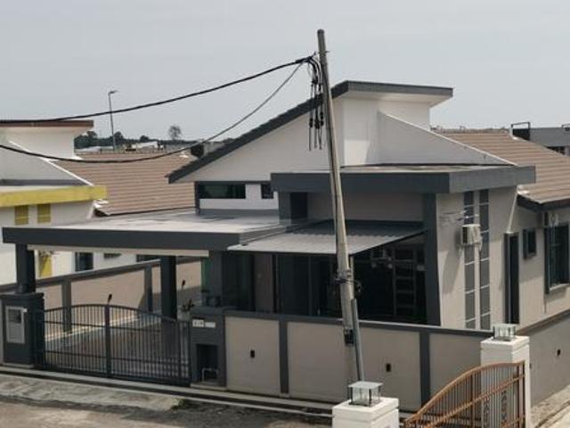50 x 80 Fully Renovate 1 Storey Bungalow Bandar Jasin Gated Guarded
