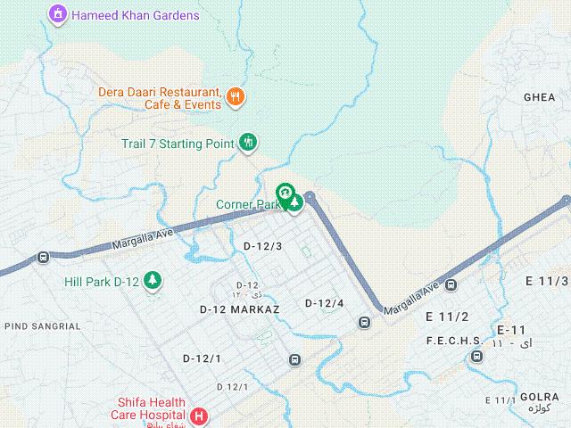 50x90 plot d 12/3 margalla facing for sale