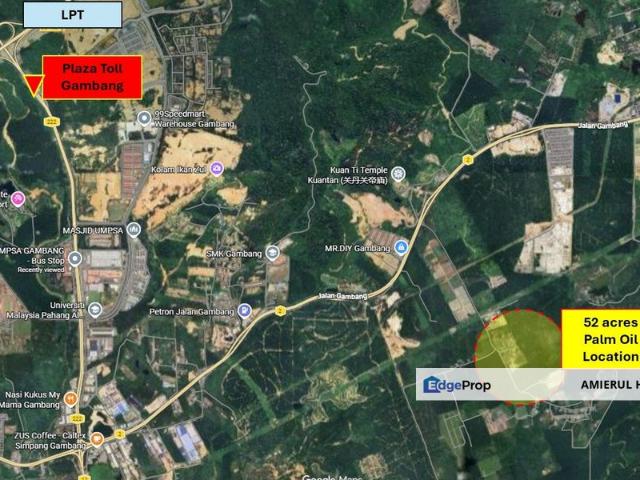 52 acres Palm Oil Land, Gambang Kuantan Pahang