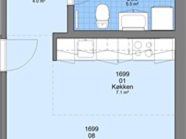 57 m2 lejlighed. Husdyr er tilladt, Esbjerg Ø, Ribe