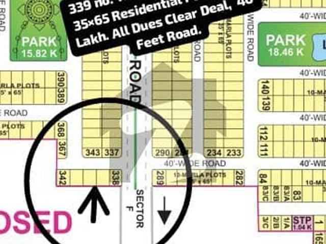 685 No. Talha Block 10 Marla 35 By 65 Residential Plot In 125 Lakh. All Dues Clear Deal, 80 Feet Road. Best Location For Constructing Your Dream House In Bahria Town Lahore