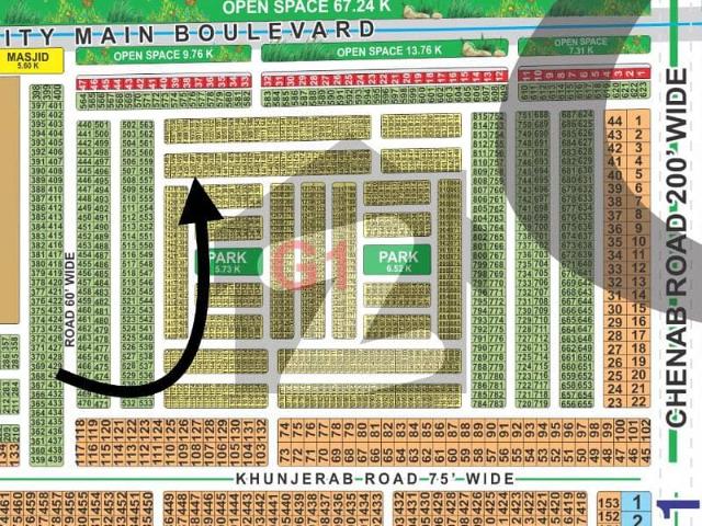 5 Marla On Ground Plot In G1 Block LDA City Lahore