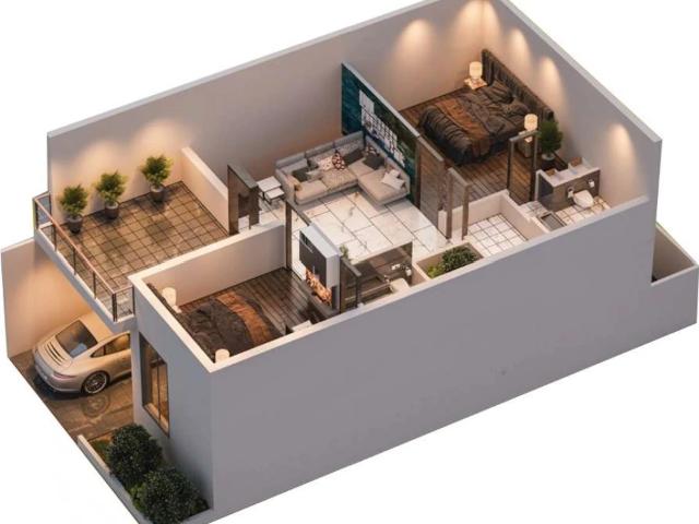 5 Marla Double Unit Villas Booking 500,000 on 3 Years Installments Islamabad B 17 ID 14373