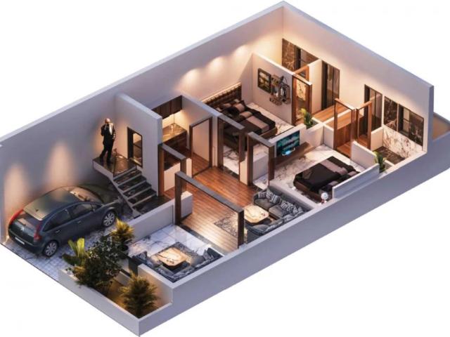 5 Marla Double Unit Villas Booking 500,000 on 3 Years Installments Islamabad B 17 ID 14374