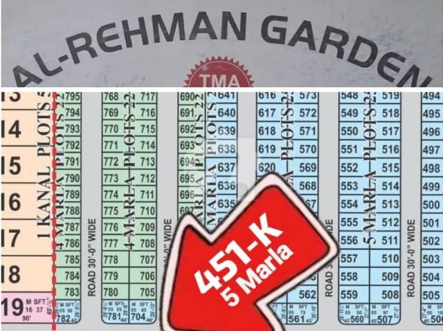 5 Marla K Block Plot For Sale