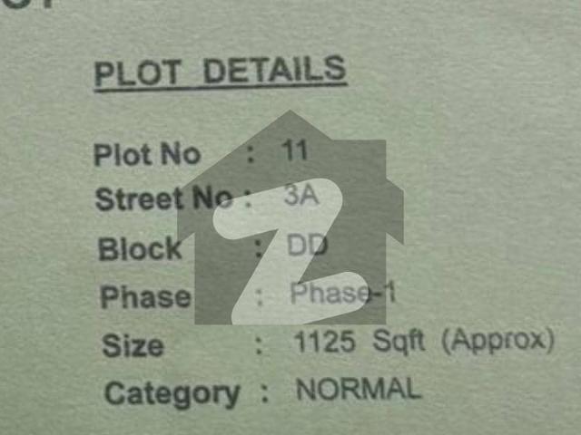 5 Marla Plot DD Block On Ground Available With All Verified Documents