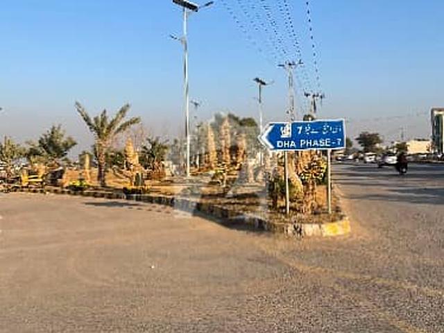 5 Marla Plot For Sale DHA Defence Valley Beautiful location Islamabad CAPITAL 2 Side Open front 40 feet wide or Back 40 feet wide 2side Green belt & 2 Side Extra Land