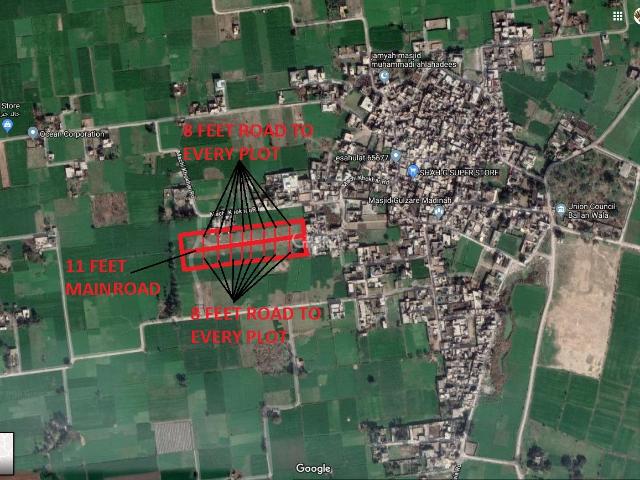 5 Marla Plot for Sale in Sialkot Balan Walla 4 Km From Lari Ada