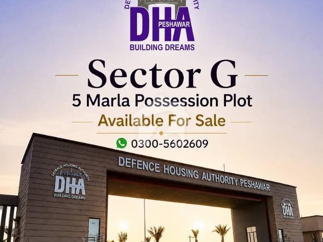 5 marla plot sector g dha peshawar
