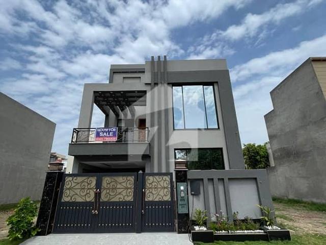 5 Marla Ultra Advance Modern Smart Features Designer Brand New House Available For Sale Meeting With Direct Owner