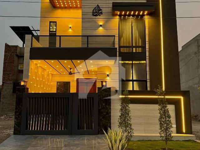 5 Marla 2 Storey Brand New Park Facing Luxury House For Sale In Punjab Housing Society Satyana Road Faisalabad Luxury House Solid Construction Wooden Door Tile Works Fans And Curtains